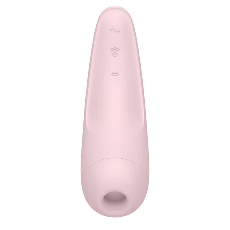 Вакуумний стимулятор Satisfyer Curvy 2 з додатком, рожевий, 13.4 х 4.5 см - Зображення 3