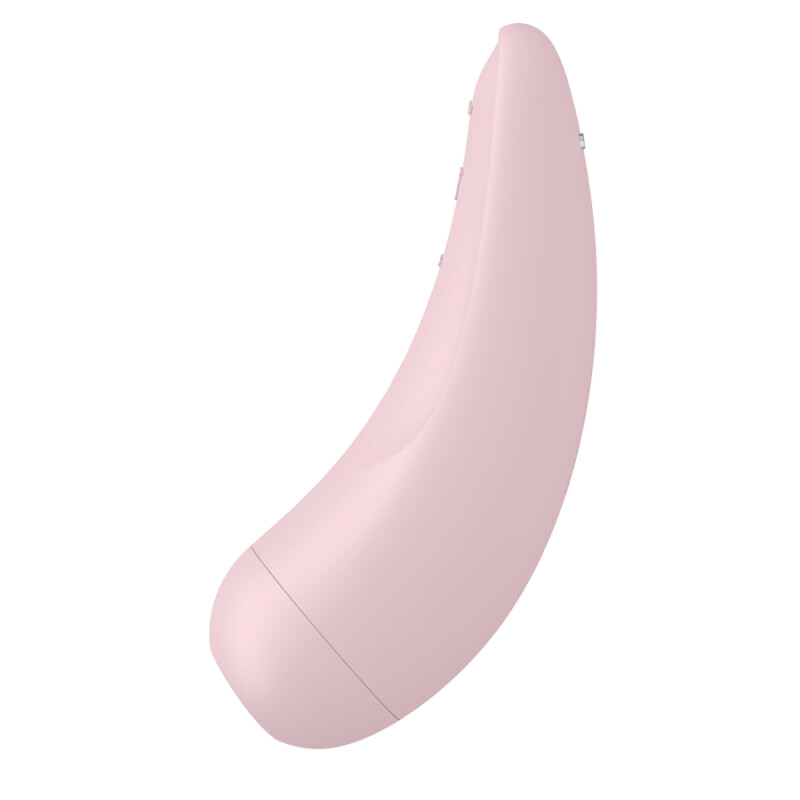 Вакуумний стимулятор Satisfyer Curvy 2 з додатком, рожевий, 13.4 х 4.5 см - Зображення 5