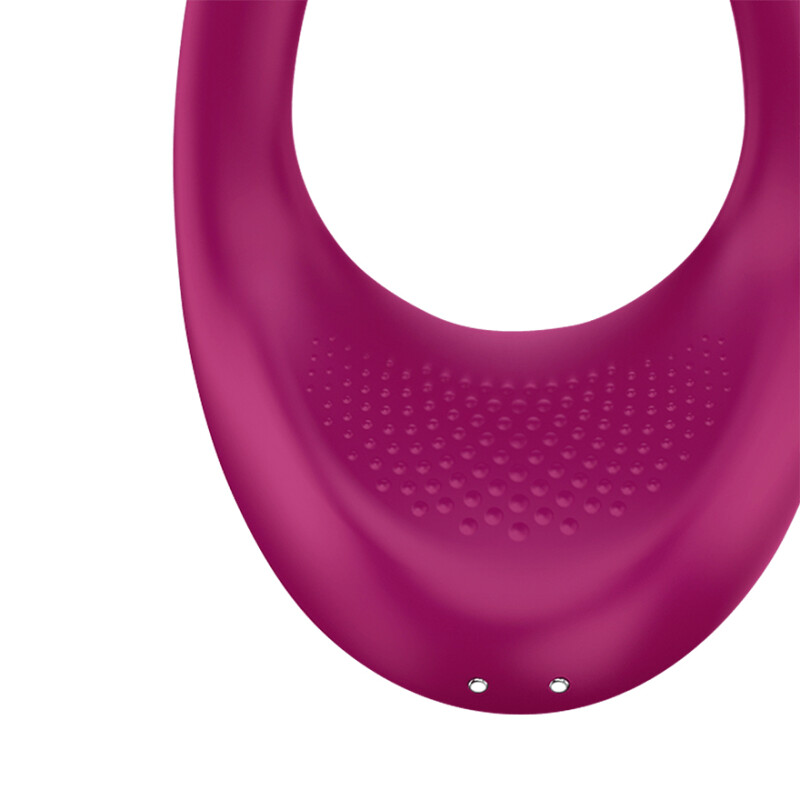 Вібратор для пар Satisfyer Endless Joy багатофункіональний, бордовий, 13 х 3.3 см - Изображение 3