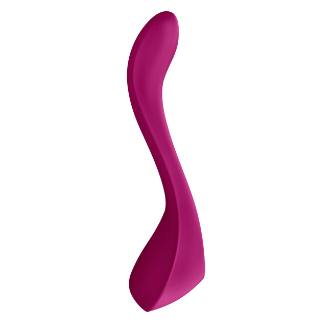 Вібратор для пар Satisfyer Endless Joy багатофункіональний, бордовий, 13 х 3.3 см - Изображение 2