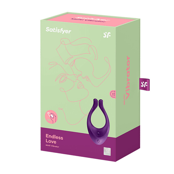 Вібратор для пар Satisfyer Endless Joy багатофункіональний, фіолетовий, 13 х 3.3 см - Зображення 1