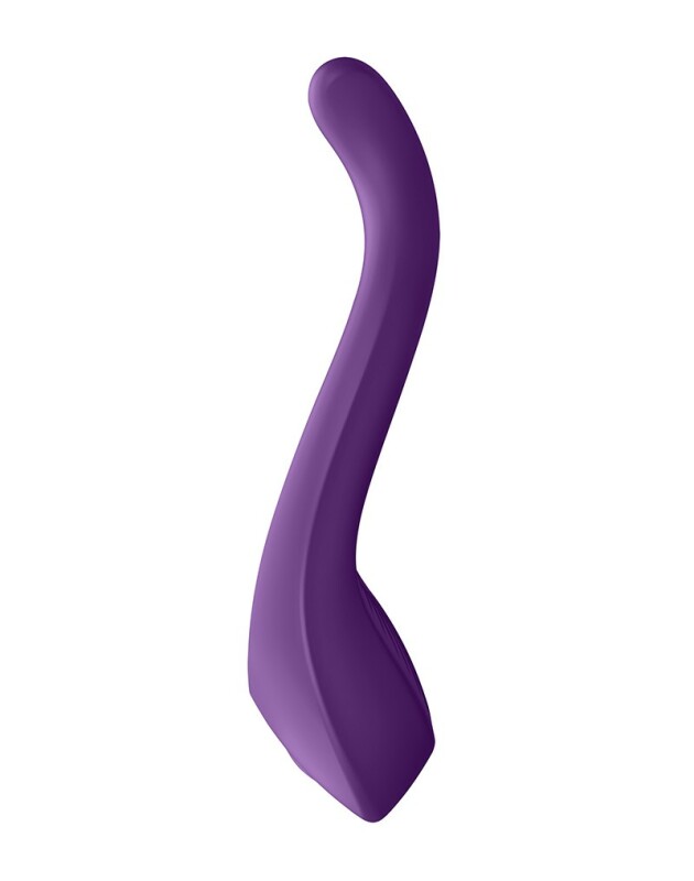 Вібратор для пар Satisfyer Endless Joy багатофункіональний, фіолетовий, 13 х 3.3 см - Зображення 2