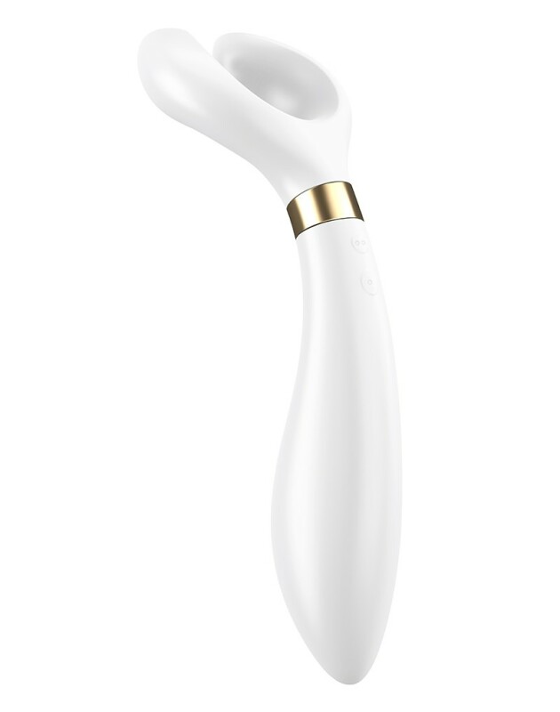Вібратор для пар Satisfyer Endless Fun з трьома моторами, білий, 20.1 х 7.2 см