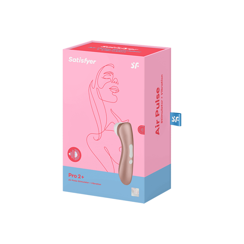 Вакуумний стимулятор Satisfyer Pro 2+ з вібрацією, 14.3 х 4.6 см - Зображення 1