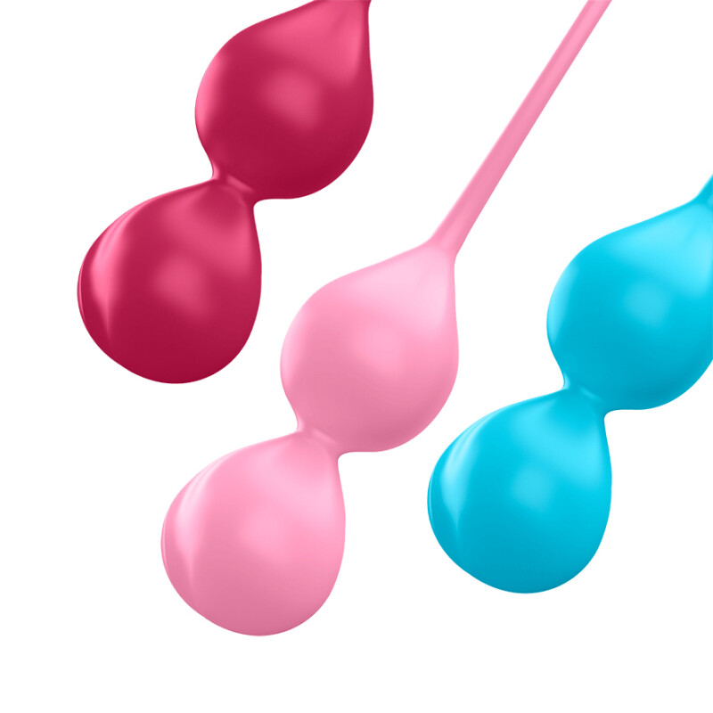 Набір вагінальних кульок Satisfyer V Balls різнокольоровий, 3 шт - Зображення 2