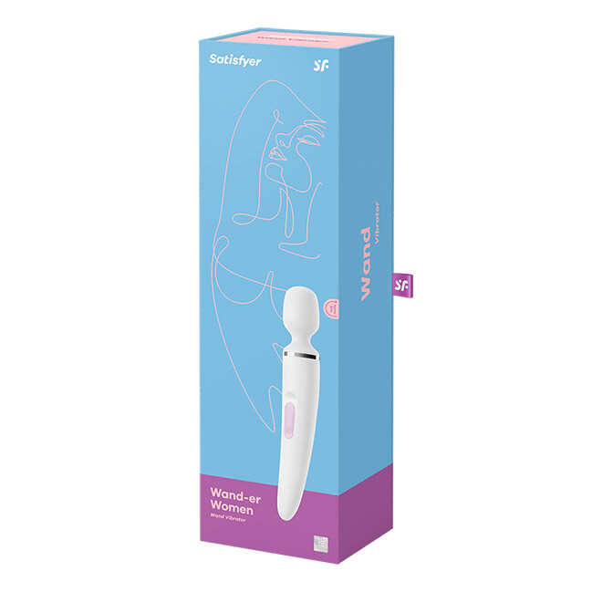 Вібратор-мікрофон Satisfyer Wand-er Woman білий, 34 х 7.8 см - Изображение 1