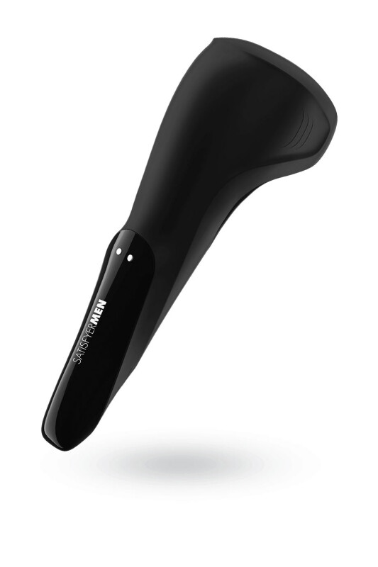 Мастурбатор багатофункціональний Satisfyer Men Wand з вібрацією, чорний, 20 х 5.7 см - Зображення 1