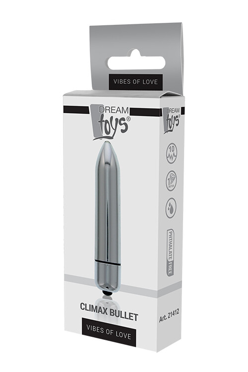Віброкуля Dream Toys Essentials срібляста, 8.5 х 1.5 см - Зображення 1