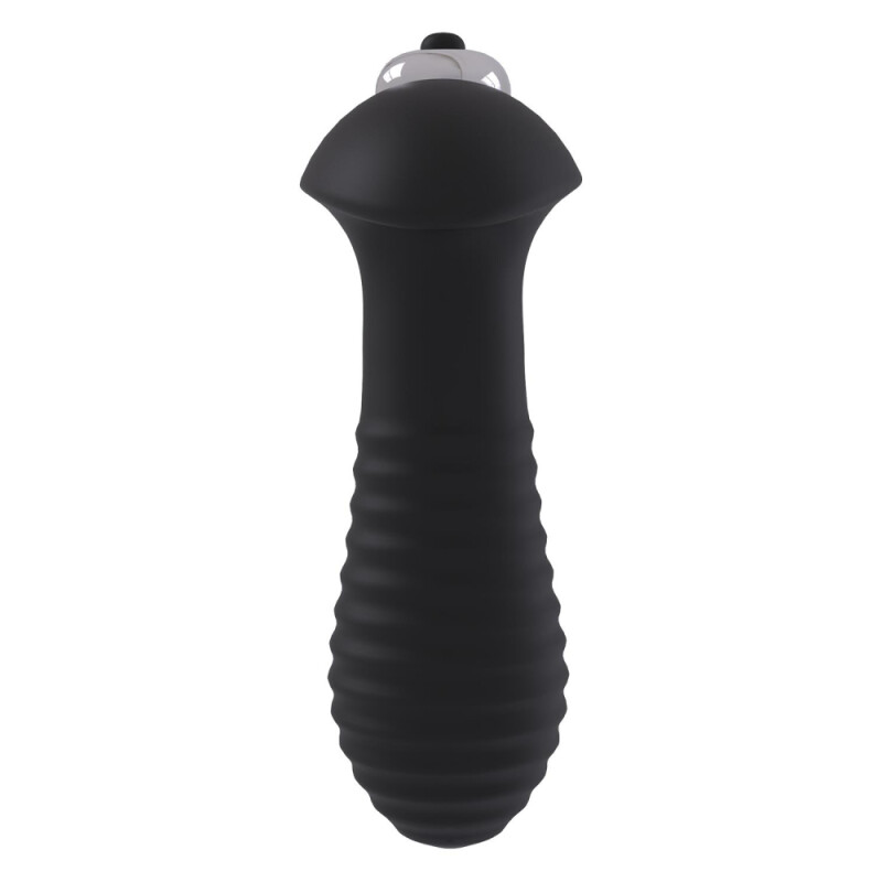 Анальний вібратор Dreamtoys Essentials зі стоппером, чорний, 10 х 3 см - Изображение 3