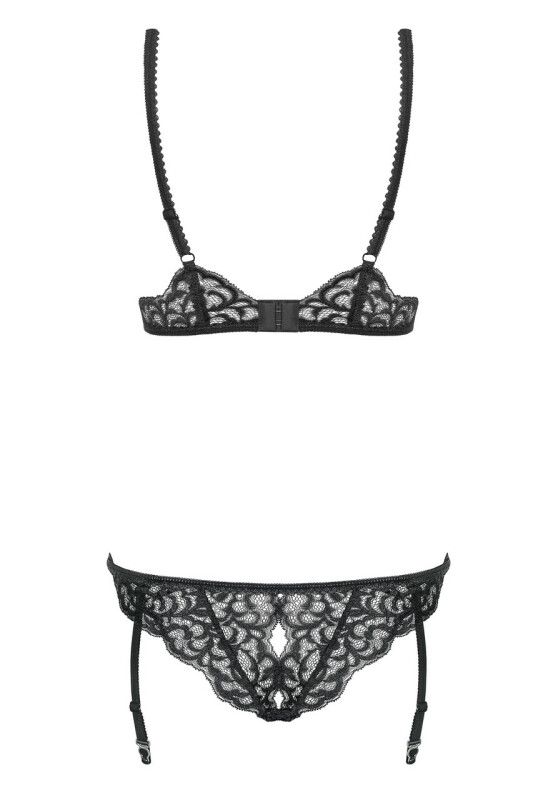 Боді сексуальне, з мереживом, чорне, L / XL - Зображення 6