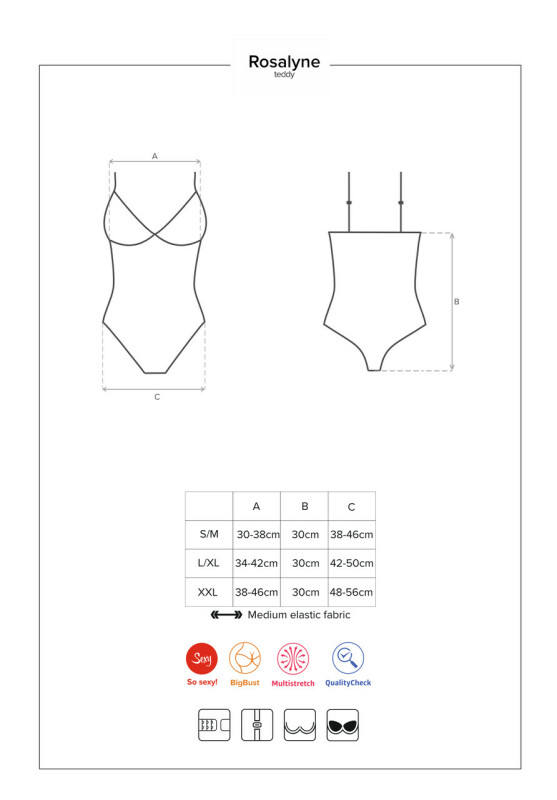 Боді еротичне, червоне, L / XL - Зображення 7