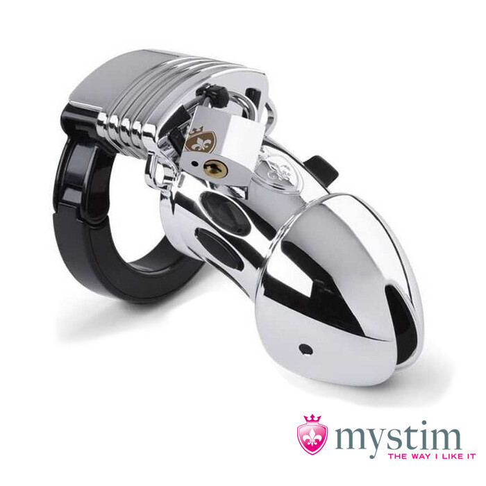 Пояс вірності Mystim Pubic Enemy, сріблястий, 8.2 см