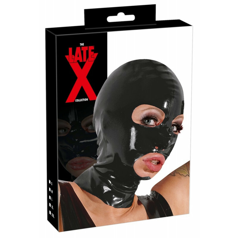 Маска латексна LateX чорна унісекс - Зображення 2