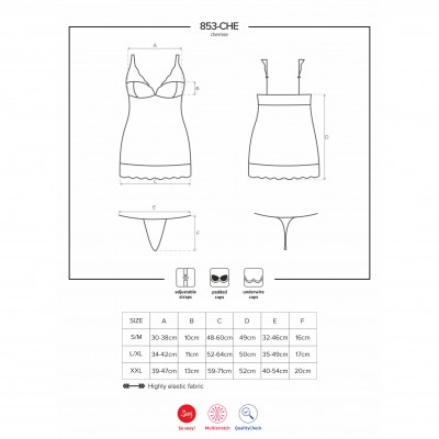Сорочка сексуальна з мереживними вставками, L / XL - Зображення 7