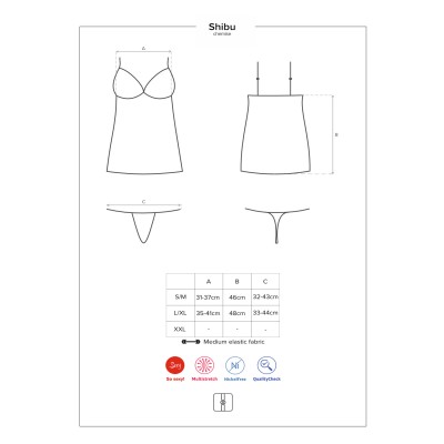 Сорочка еротична напівпрозора, L / XL - Зображення 7