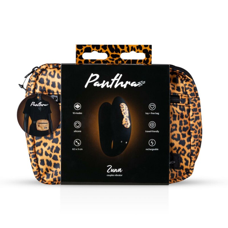 Вібратор для пар Zuna Couples Vibrator з сумочкою, чорного кольору - Зображення 5