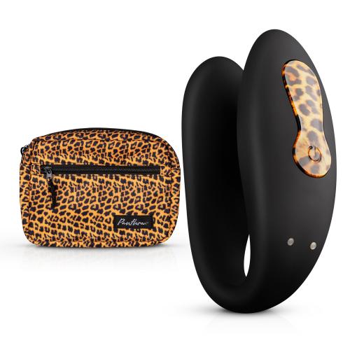 Вібратор для пар Zuna Couples Vibrator з сумочкою, чорного кольору