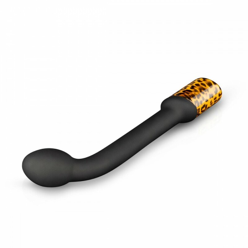 Вібратор для точки G Nila G-spot, чорного кольору з леопардовим принтом, 22.5 см х 3.5 см - Зображення 2