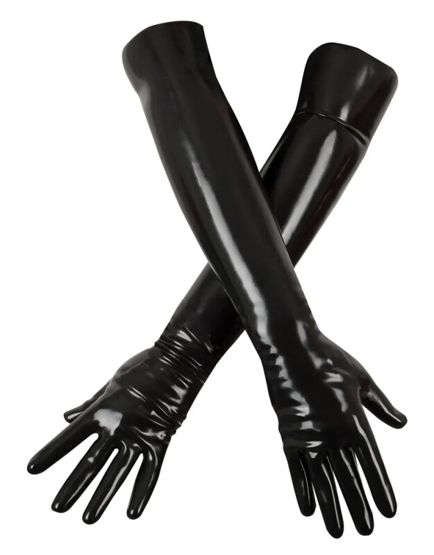 Рукавички супер-щільні LateX вище ліктя, з латексу, розмір XL