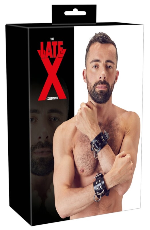 Наручники LateX, Латексні, чорні, S-L - Зображення 4