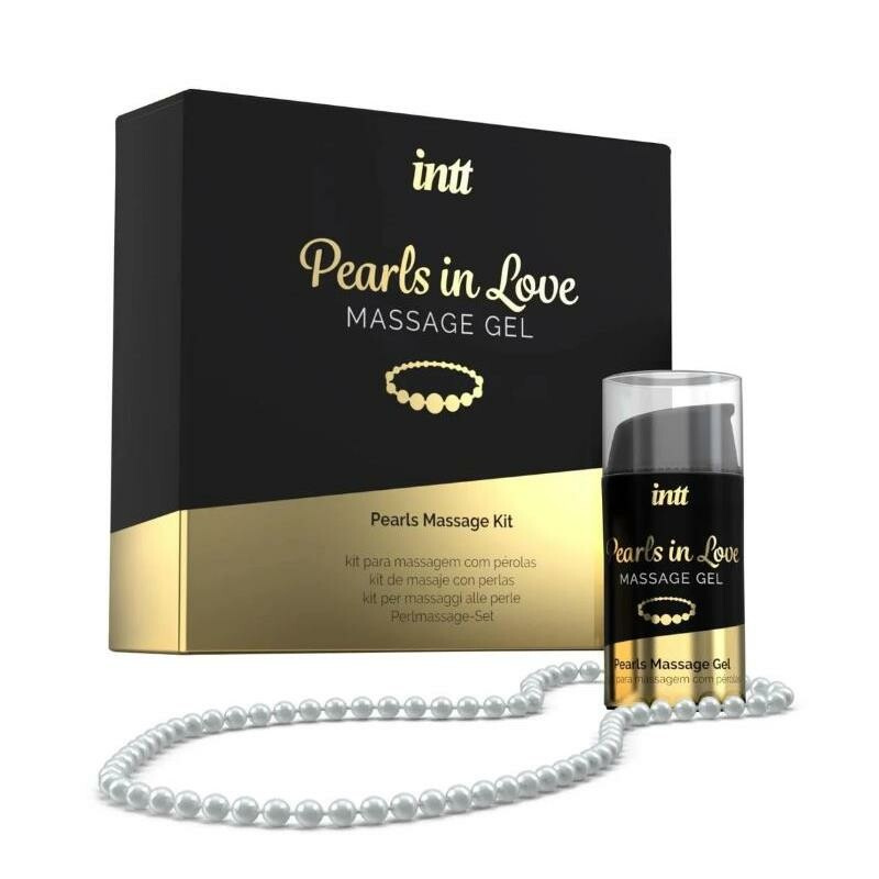 Набір для інтимного масажу Intt Pearls in Love, 15 мл, з гелем та намистом - Зображення 1