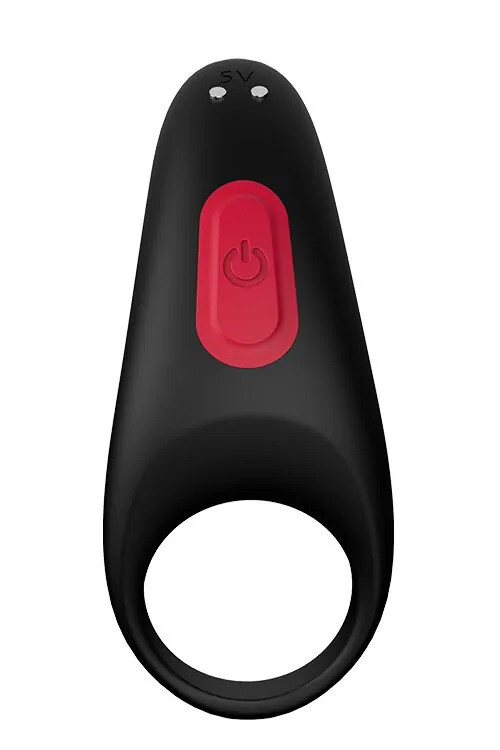 Ерекційне кільце Dream Toys з вібрацією, на пульті управління, чорного кольору, 9.6 см х 3 см - Зображення 3
