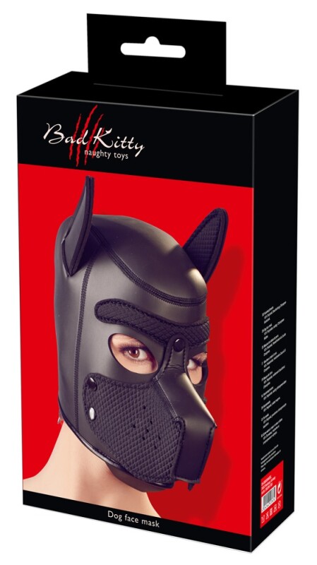 БДСМ маска собаки, черная, Bad Kitty
