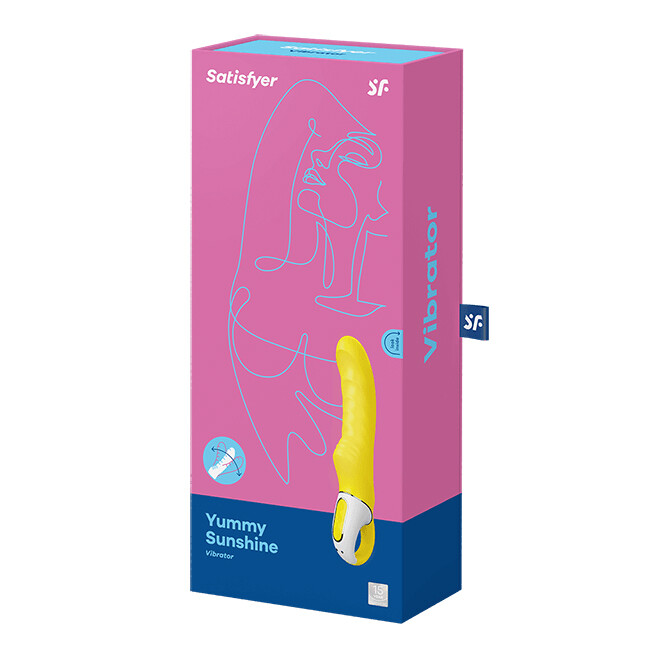 Вібратор Satisfyer Yummy Sunshine с кільцем, жовтий, 22.5 х 4.1 см - Изображение 1