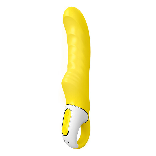 Вібратор Satisfyer Yummy Sunshine с кільцем, жовтий, 22.5 х 4.1 см
