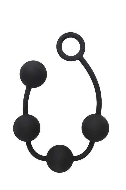 Анальні буси Chisa Black Mont, M, чорні, 38.5 х 3.7 см - Зображення 1