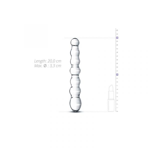 Фалоімітатор скляний, 20см х 3.3 см, Glass Dildo - Изображение 1