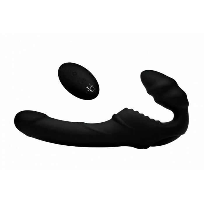 Безремневий страпон з вібрацією на пульті купірування Pro Rider Strapless Strap-on Vibrator