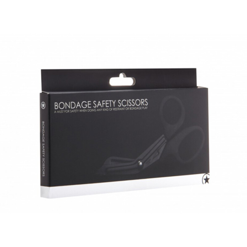 Ножиці для бондажа Bondage Safety Scissor чорного кольору, 17.7 см - Изображение 2