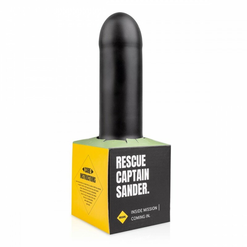 Анальна пробка гігантська BUTTR Tactical I, чорна, 25.5 х 8.2 см - Зображення 4