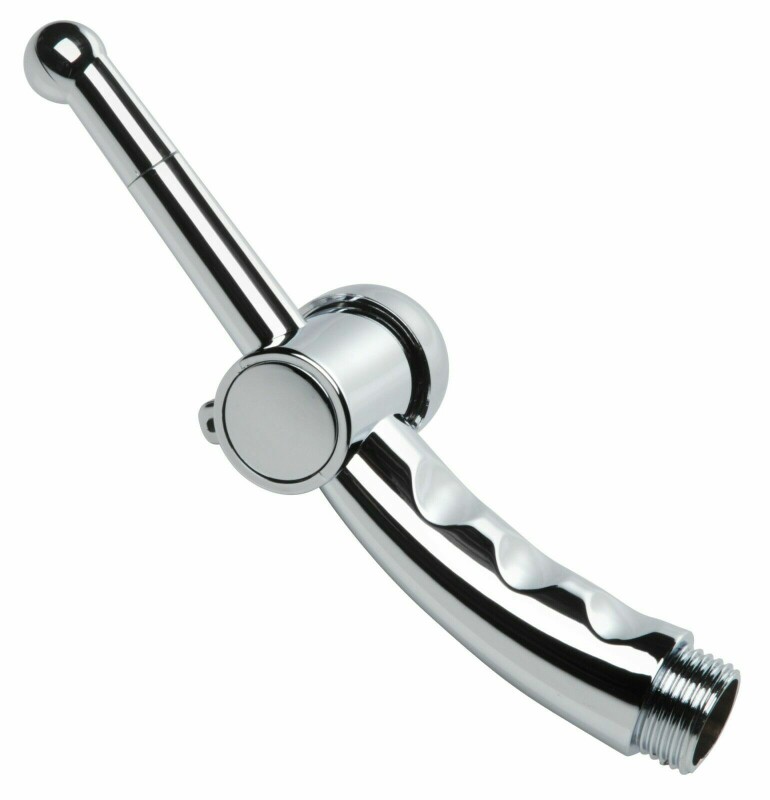 Насадка для анального душа Shower Cleansing Nozzle срібляста, 17.7 см