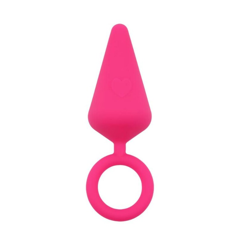 Анальна пробка Candy Plug з кільцем, рожева, M - Зображення 1