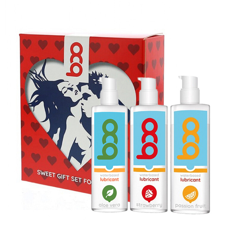 Набір ароматизованих лубрикантів BOO Gift Set 3 флакона, 3 шт х 50 мл