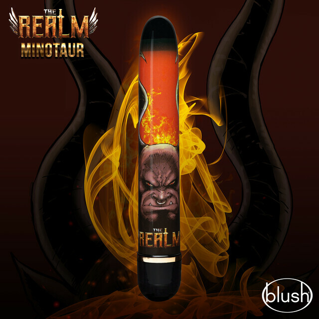 Вібратор багатошвидкісний the Realm Minotaur червоний, 17.7 см х 2.5 см - Зображення 2