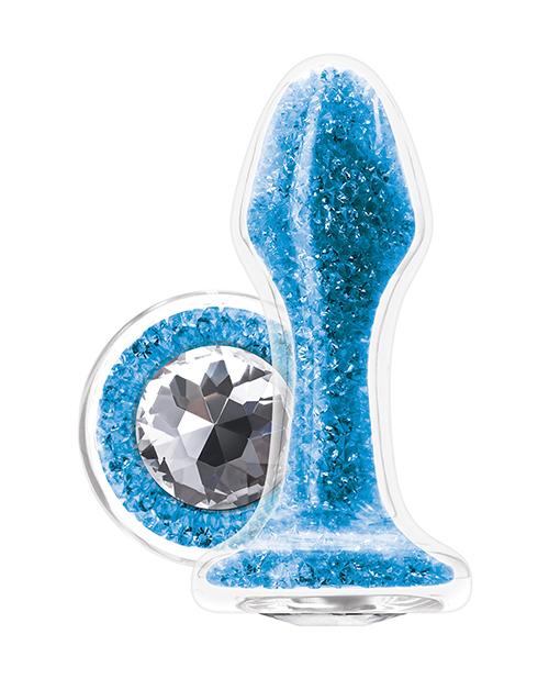 Анальна пробка з кристалом Swarovski зі скла, 9.5 х 3.5 см