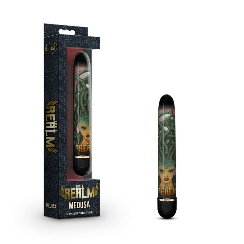 Вібратор багатошвидкісний The Realm Medusa фіолетовий, 17.7 см х 2.5 см