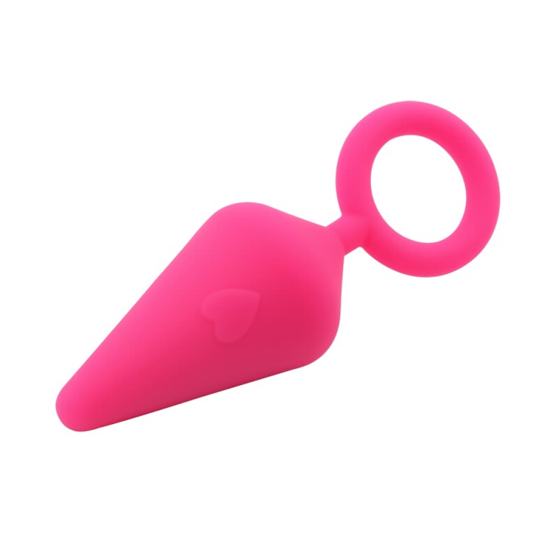 Анальна пробка Chisa Candy Plug з кільцем, рожева, розмір S, 7.1 см х 2.5 см - Изображение 2