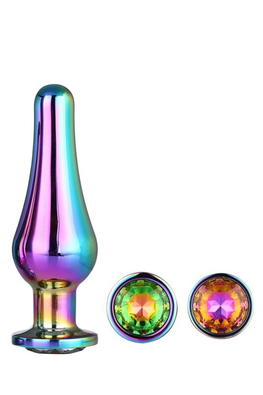 Набір анальних пробок Dream Toys Gleaming Love зі стразами, різнокольоровий, 3 шт - Зображення 2