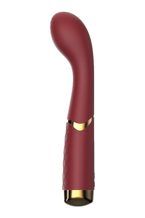 Вібратор для точки G Dream Toys Lucy вигнутий, бордовий, 19.5 х 3.2 см - Зображення 4