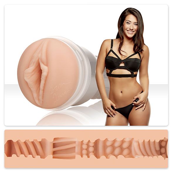 Мастурбатор вагіна в колбі Eva Lovia Fleshlight, кібершкіра, бежевий, 23 см