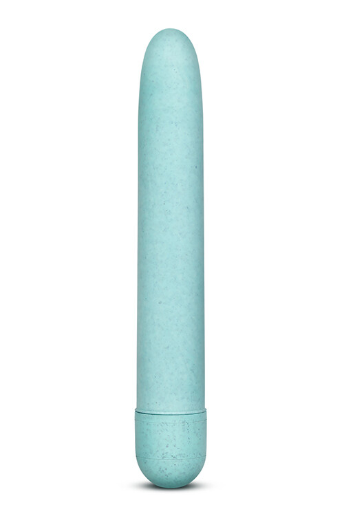 Вібратор еко з біорозкладного пластику Blush Eco Bio Feel блакитний, 18 см х 2.5 см
