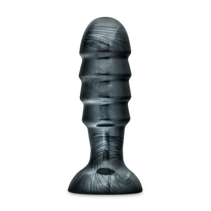 Анальна пробка Jet Black Carbon Metallic велика, сіра, 19 см х 5.7 см - Изображение 1