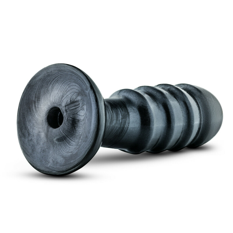Анальна пробка Jet Black Carbon Metallic велика, сіра, 19 см х 5.7 см - Изображение 3