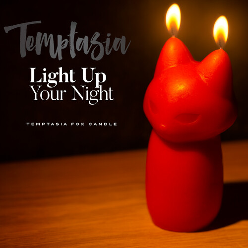 Свічка низькотемпературна Temptasia Fox Drip Червона, 9.5 см х 5 см - Зображення 3