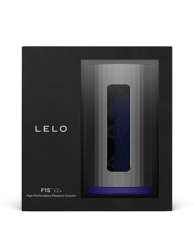 Мастурбатор смарт LELO F1S V2, з вібрацією і пульсацією, чорно-синій - Изображение 4