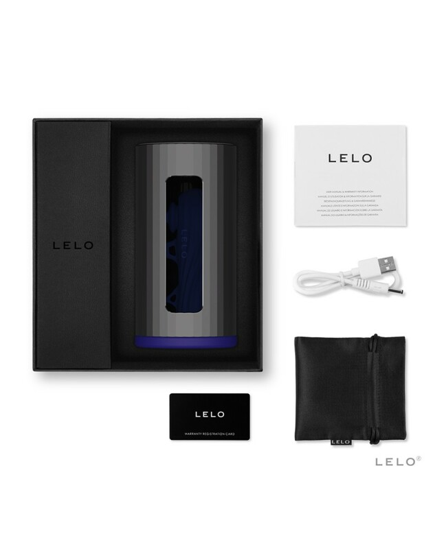 Мастурбатор смарт LELO F1S V2, з вібрацією і пульсацією, чорно-синій - Изображение 3